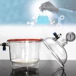 Acrylic Vacuum Desiccator Jar with Pressure Gauge