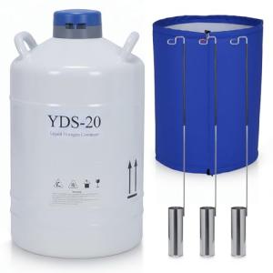 20L Cryogenic Liquid Nitrogen Dewar with Canisters