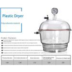 Acrylic Vacuum Desiccator Jar with Pressure Gauge