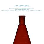 Stonylab 500 ml Amber Erlenmeyer Flask, Borosilicate Glass