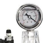 Acrylic Vacuum Desiccator Jar with Pressure Gauge
