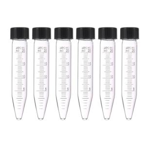 20ml Glass Centrifuge Tubes with Screw Caps, 6 Pcs