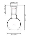 100ml Glass Boiling Flask - 2 Pack, Standard Joint