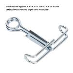 50 Pcs Stainless Steel Pinchcocks for Lab Clamping