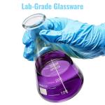 SOUJOY Borosilicate Glass Erlenmeyer Flask Set