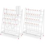 Metal Test Tube Drying Rack with Drip Trays