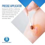 Dynarex 6-Inch Non-Sterile Cotton Tipped Applicators - Single-Use Wooden Cotton Tip Applicators for Wound Care, Topical Dressing, Hygiene, Make Up, Cleaning Tools, Jewelry - 1 Box of 1000