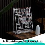 Metal Test Tube Drying Rack with Drip Trays