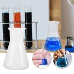 GLEAVI 6Pcs 100Ml Plastic Lab Erlenmeyer Flask Set
