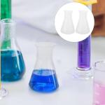 GLEAVI 6Pcs 100Ml Plastic Lab Erlenmeyer Flask Set