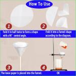 12.5cm Cellulose Lab Filter Paper Circles (100 Discs)