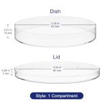 Labasics Disposable Plastic Petri Dishes, 10 Pack