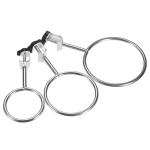 6-Pack Stainless Steel Lab Retort Support Rings