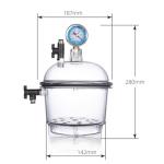 Vituord Vacuum Desiccator with Pressure Gauge and Plate