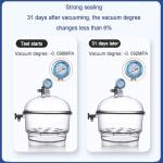 Vituord Vacuum Desiccator with Pressure Gauge and Plate