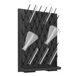 Wall-Mount Lab Drying Rack with 52 Pegs