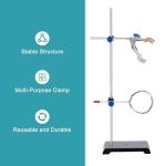 Lab Stand Set with Burette Clamp and Boss Heads