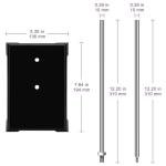 Heavy Duty BorinGlass Lab Stand with Cast Iron Base