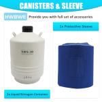 30L Aluminum Liquid Nitrogen Tank with Sleeve