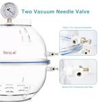 Stonylab 300mm PC Vacuum Desiccator with Gauge