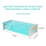 Test Tube Rack Set for 15/18 mm Tubes