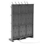 Pinelicorn 52-Peg Lab Drying Rack - Grey