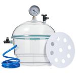 BKMLAB 250mm Vacuum Desiccator with Pressure Gauge