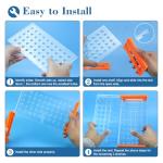 5-Count Detachable Orange Plastic Test Tube Rack
