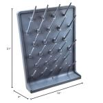 YTFLOT Wall-Mount Lab Drying Rack with 27 Pegs