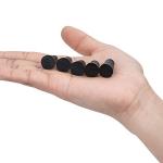 40 Pieces (Same Size) Very Small Solid Rubber Stoppers - Size #000-13mm (0.51in) x 8mm (0.31in) - 17mm (0.66in) Long - Black Lab Plug
