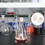 StonyLab Solid Rubber Stoppers, 5-Pack 11# White Tapered Lab Seal Rubber Stoppers