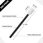 500 Pack Cleaning Swabs 5.1 Inch, Foam Tips Sponge Sticks for Printer, Electronics, Camera, Optical Lens, Sewing Machine(Black)
