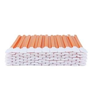 AAwipes 4.92" Lint Free Swabs (100 pcs, Large Flat Sqaure Head 13.5 mm/0.53", Orange, Polyester) Cleanroom Polyester Swabs Multi-Purpose Swab Sticks Microfiber Cleaning Swabs (A5125A)