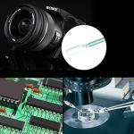 CertBuy 200 Pcs Foam Swab Cleaning Swab Foam Tips, 6.4 Inch Multi-Purpose Foam Cleaning Swabs for Gun, Painting, Crafts, Electronics, Printer, Camera, Optical Lens