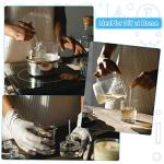 20 Glass Stirring Rods Stir Stick with Both Round Ends 12 Inch Long 7 mm Diameter and 6 Inch Long 5 mm Diameter, 10 for Each Size for Lab Kitchen Science Education and Stir Hot Cold Beverage Cocktails