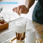 20 Glass Stirring Rods Stir Stick with Both Round Ends 12 Inch Long 7 mm Diameter and 6 Inch Long 5 mm Diameter, 10 for Each Size for Lab Kitchen Science Education and Stir Hot Cold Beverage Cocktails