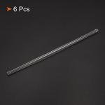 MECCANIXITY 3.3 Borosilicate Glass Stick 5.91" Length 4mm Dia Stir Rod Mixing Tools with Both Ends Round for Lab Kitchen Science 6Pcs