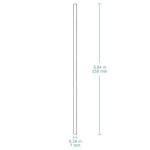 stonylab 8 Pack Glass Stirring Rods, Solid Borosilicate Glass Rods Stirrers Sticks with Rounded Ends for Lab Kitchen, 9.84 Inch Length