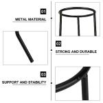 stonylab Lab Metal Tripod Stand, Durable Reusable Bunsen Burner Tripod Lamp Support Stand for Laboratory Use, Black