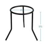 stonylab Lab Metal Tripod Stand, Durable Reusable Bunsen Burner Tripod Lamp Support Stand for Laboratory Use, Black