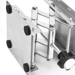 ZOENHOU 2 PCS 6 x 6 Inch Expandable 70mm to 260mm Lab Jack Scissor Stand Lifting Platform, Stainless Steel Laboratory Support Jack Platform with Black Hand Wheel, Manual Control Lab Lift Stand Table