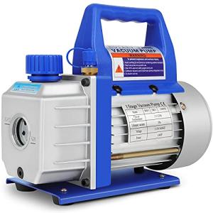 GYZJ 3.5 CFM Rotary Vane Economy Vacuum Pump 1/4HP Single Stage for A/C HVAC Refrigerant Recharging Auto Repair R410a R134 with Oil…