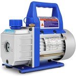 GYZJ 3.5 CFM Rotary Vane Economy Vacuum Pump 1/4HP Single Stage for A/C HVAC Refrigerant Recharging Auto Repair R410a R134 with Oil…