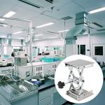 SEHOI 2 PCS 4 x4 Inch Lab Scissors Jack, Stainless Steel Lab Lift Platform, Lab Jack Lift Table, Lab Jack Stand Table Lift, Expandable Lift Height Range from 1.96 Inch to 6 Inch