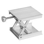 CALIDAKA Lab Scissors Jack, Stainless Steel Laboratory Support Jack Platform Lab Lift Stand Table, Lifting Platform Aluminum Alloy Measure Tool for Science Experiment Lab Stand