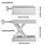 CALIDAKA Lab Scissors Jack, Stainless Steel Laboratory Support Jack Platform Lab Lift Stand Table, Lifting Platform Aluminum Alloy Measure Tool for Science Experiment Lab Stand