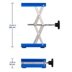 Labasics Lab Jack, 6x6 inch Anodized Aluminum Laboratory Support Jack Lift Table Top Deck Jack Scissor Stand Platform with 10 KG Support Weight, 2.4 to 10.2 inch Lift Range