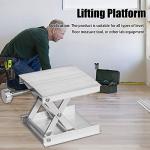 CALIDAKA Lab Scissors Jack, Stainless Steel Laboratory Support Jack Platform Lab Lift Stand Table, Lifting Platform Aluminum Alloy Measure Tool for Science Experiment Lab Stand