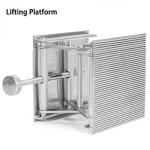 CALIDAKA Lab Scissors Jack, Stainless Steel Laboratory Support Jack Platform Lab Lift Stand Table, Lifting Platform Aluminum Alloy Measure Tool for Science Experiment Lab Stand