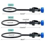 HHNIULI 2 Set Lab Stand Support Retort Ring Set 6PCS Laboratory Clamp Ring 60mm 80mm 100mm for Laboratory Classroom